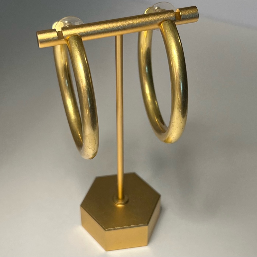 $1 Elegant Gold Hoop Earrings